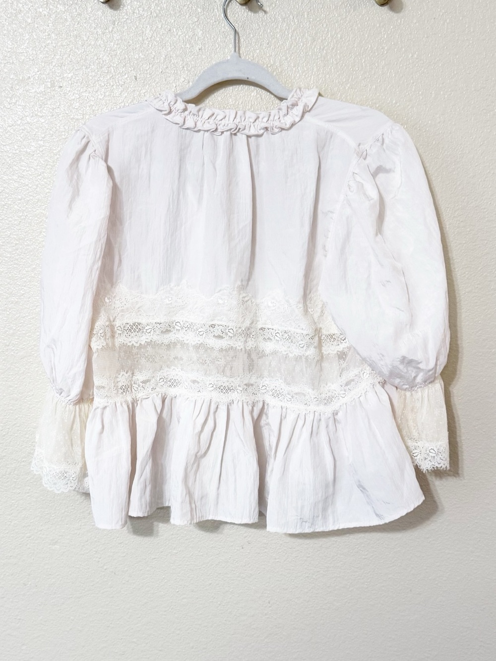Free People Intimately FP Forever Young Bed Jacket In White Alyssum size Large - Picture 12 of 13